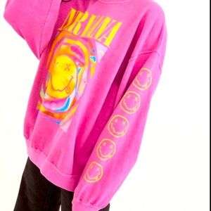 Nirvana Oversized Pink Sweatshirt